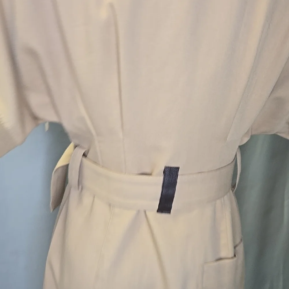 L'atiste Khaki Belted Dress with Pockets Utility or Safari Style Dress Size M - Picture 11 of 15